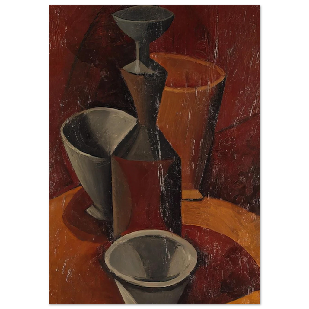 Pitcher and Bowls - 1908 Poster | Pablo Picasso Poster | Pablo Picasso Shop