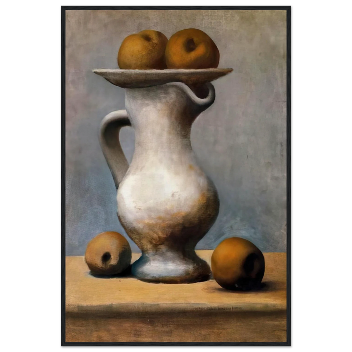 Still life with pitcher and apples Framed Poster | Pablo Picasso Framed Prints Wall Art | Pablo Picasso Shop