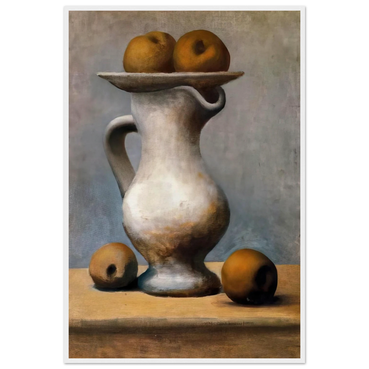Still life with pitcher and apples Framed Poster | Pablo Picasso Framed Prints Wall Art | Pablo Picasso Shop