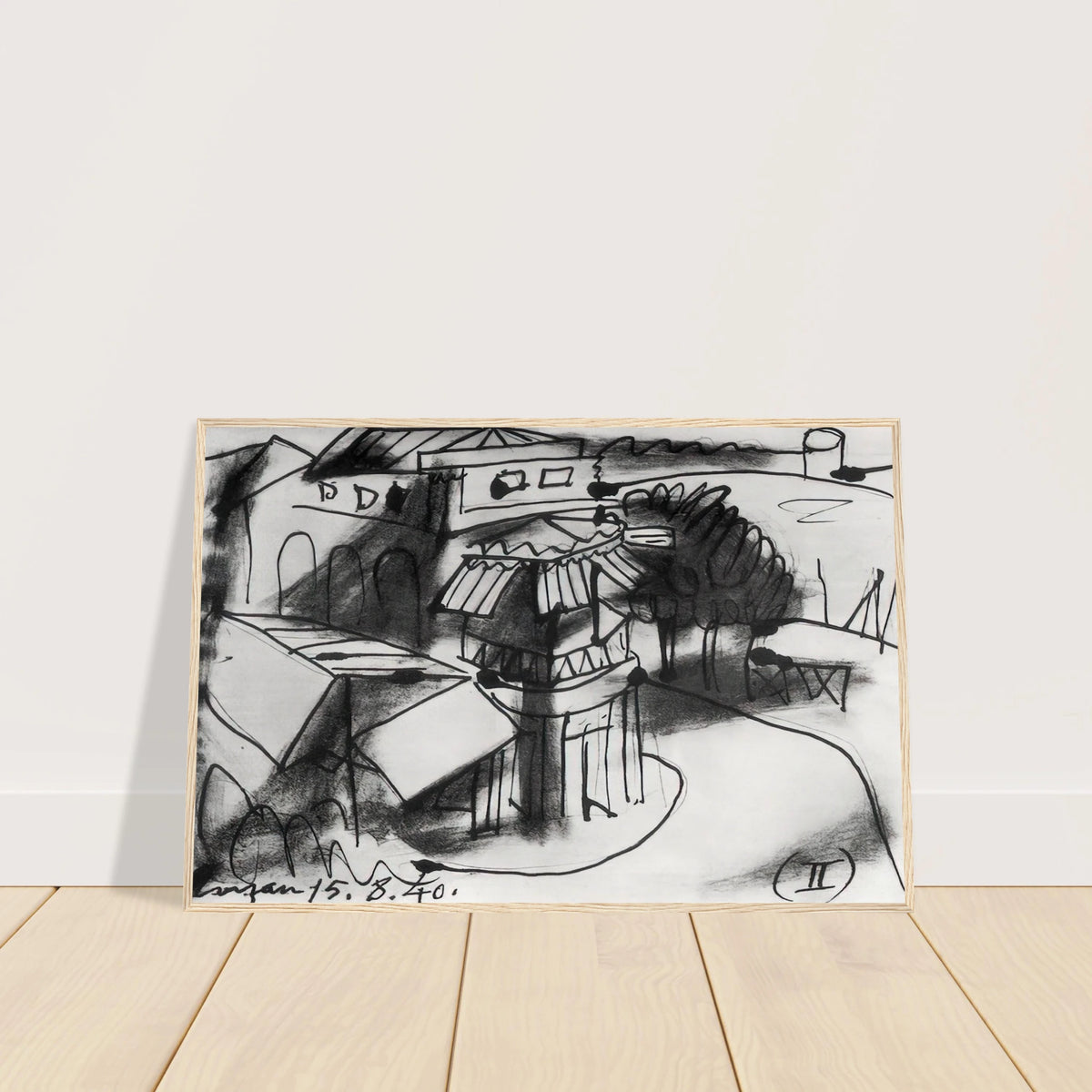 Café in Royan - 1940 Framed Poster | Pablo Picasso Framed Prints Wall Art | Pablo Picasso Shop