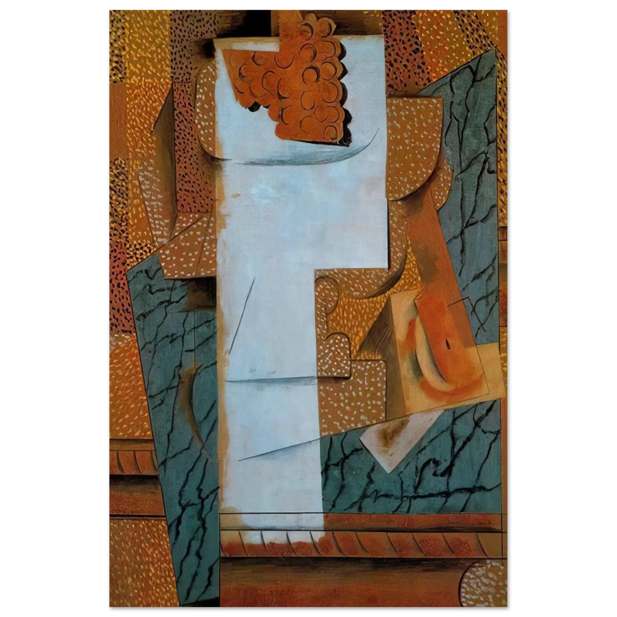 Fruit vase and bunch of grapes - 1914 Poster | Pablo Picasso Poster | Pablo Picasso Shop