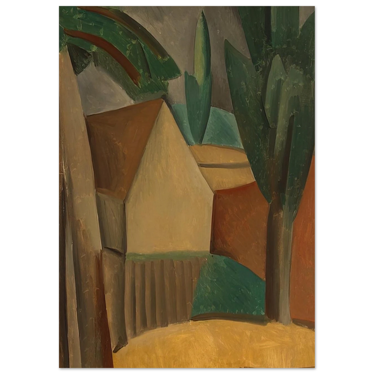 House in a Garden - 1908 Poster | Pablo Picasso Poster | Pablo Picasso Shop